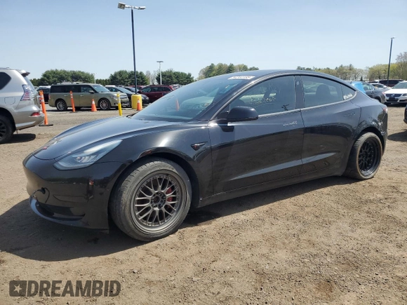 2018 Tesla Model 3 Long Range Battery with VIN 5YJ3E1EB9JF068279, listed as a Copart auction lot 54244155 with 126,279 mi miles and Clean Title. Bid and sale history available at DreamBid. Image 1.