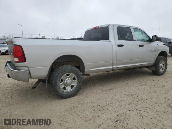 2014 Ram 2500 Tradesman with VIN 3C6TR5HT0EG243493, listed as a Copart auction lot 53492495 with 128,280 mi miles and Salvage Title. Bid and sale history available at carsss.com. Image 3.