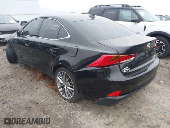 2017 Lexus IS with VIN JTHBA1D24H5060254, listed as a IAAI auction lot 41501664 with 185,562 mi miles. Bid and sale history available at carsss.com. Image 3.