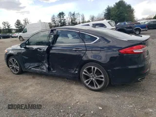 2019 Ford Fusion Titanium with VIN 3FA6P0K96KR102400, listed as a Copart auction lot 53319485 with 76,188 mi miles and Salvage Title. Bid and sale history available at carsss.com. Image 2.