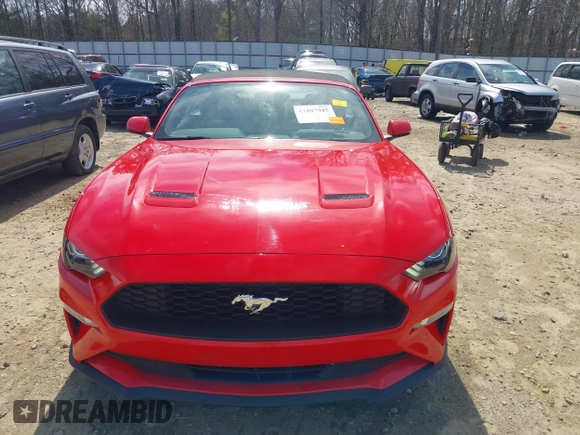 2018 Ford Mustang EcoBoost Premium with VIN 1FATP8UH7J5155307, listed as a IAAI auction lot 41807945 with 57,933 mi miles and . Bid and sale history available at carsss.com. Image 6.
