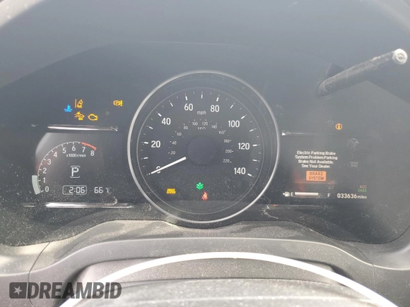 2021 Honda HR-V EX with VIN 3CZRU6H57MM720679, listed as a Copart auction lot 51839085 with 33,636 mi miles and Salvage Title. Bid and sale history available at carsss.com. Image 9.