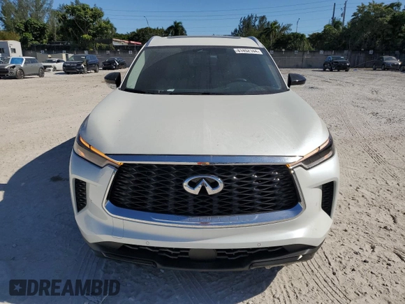 2023 Infiniti QX60 Luxe with VIN 5N1DL1FR1PC375985, listed as a Copart auction lot 81452144 with 16,913 mi miles and Salvage title. Bid and sale history available at DreamBid. Image 5.