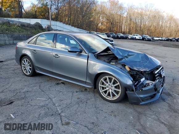 2014 Audi A4 Premium Plus with VIN WAUHFAFLXEN004590, listed as a Copart auction lot 78454804 with 133,916 mi miles and Salvage title. Bid and sale history available at DreamBid. Image 4.