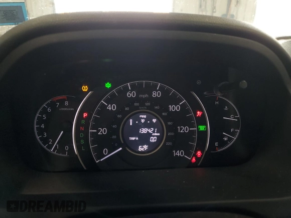 2016 Honda CR-V LX with VIN 5J6RM4H34GL135079, listed as a Copart auction lot 54178665 with 138,421 mi miles and Salvage Title. Bid and sale history available at carsss.com. Image 9.