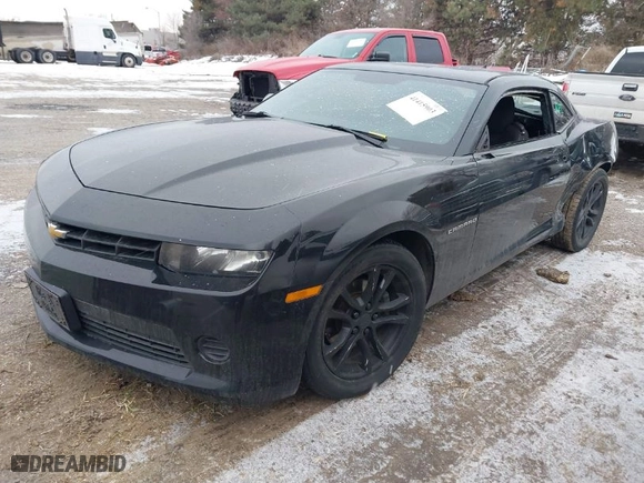 2015 Chevrolet Camaro LS with VIN 2G1FB1E30F9189298, listed as a IAAI auction lot 41415903 with 169473 miles. Bid and sale history available at carsss.com. Image 2.