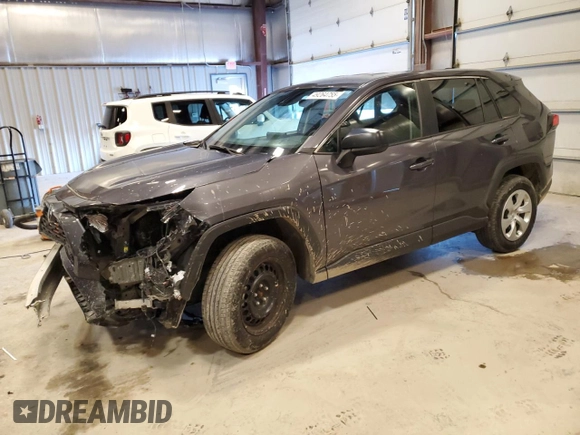 2022 Toyota RAV4 LE with VIN 2T3F1RFV5NW270665, listed as a Copart auction lot 49264755 with 49,108 mi miles and Salvage Title. Bid and sale history available at carsss.com. Image 1.