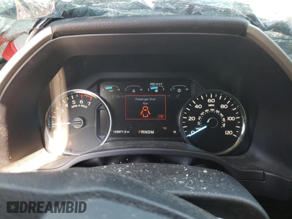 2020 Ford F-150 XL with VIN 1FTEW1EP8LFC37997, listed as a Copart auction lot 48428215 with 123,671 mi miles and Salvage Title. Bid and sale history available at carsss.com. Image 9.