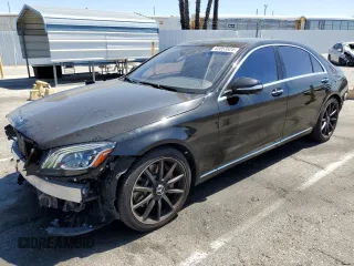 2018 Mercedes-Benz S 450 with VIN WDDUG6GB3JA373834, listed as a Copart auction lot 63053525 with 92,360 mi miles and Salvage title. Bid and sale history available at DreamBid. Image 1.