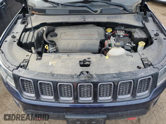 2018 Jeep Compass Trailhawk with VIN 3C4NJDDB5JT112495, listed as a Copart auction lot 44628635 with 62,882 mi miles and Salvage Title. Bid and sale history available at carsss.com. Image 11.