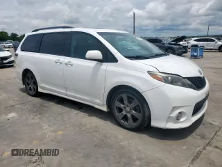 2017 Toyota Sienna SE with VIN 5TDXZ3DC9HS821990, listed as a Copart auction lot 60912365 with 182,672 mi miles and Salvage title. Bid and sale history available at DreamBid. Image 4.