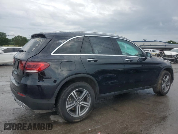 2020 Mercedes-Benz GLC 300 with VIN WDC0G8DB6LF726012, listed as a Copart auction lot 61417835 with 37,688 mi miles and Salvage title. Bid and sale history available at DreamBid. Image 3.