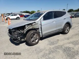 2018 Hyundai Santa Fe 2.4L with VIN 5XYZT3LB2JG561065, listed as a Copart auction lot 61633845 with 121,301 mi miles and Salvage title. Bid and sale history available at DreamBid. Image 1.