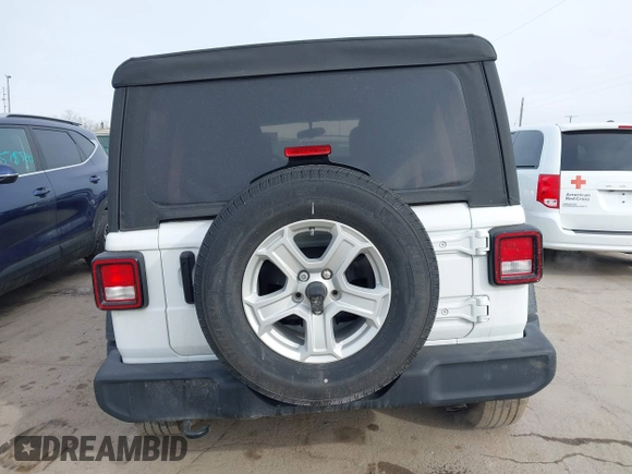 2022 Jeep Wrangler Unlimited Sport with VIN 1C4HJXDG9NW195083, listed as a IAAI auction lot 41515229 with 44,445 mi miles and . Bid and sale history available at DreamBid. Image 16.
