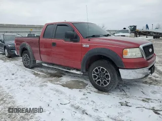 2007 Ford F-150 XL with VIN 1FTPX12V87FA40486, listed as a Copart auction lot 45960395 with 147,974 mi miles and Salvage title. Bid and sale history available at DreamBid. Image 4.