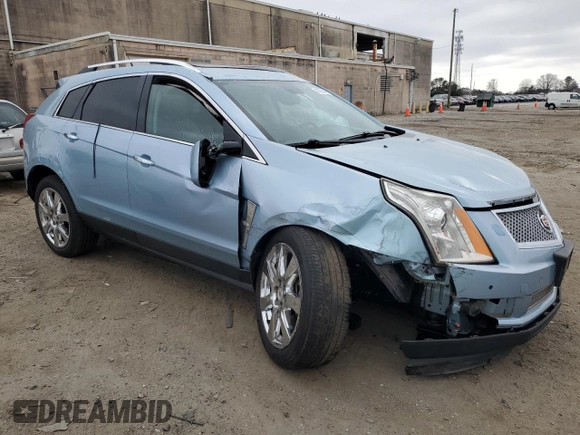 2011 Cadillac SRX Performance Collection with VIN 3GYFNBEY3BS570151, listed as a Copart auction lot 48985445 with 68,584 mi miles and Salvage Title. Bid and sale history available at carsss.com. Image 4.