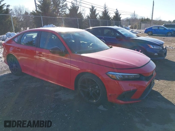 2022 Honda Civic Sedan Sport with VIN 2HGFE2F52NH587039, listed as a IAAI auction lot 41362552 with 30,067 mi miles. Bid and sale history available at carsss.com. Image 1.