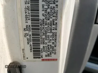 2001 Toyota Camry LE z VIN JT2BF22K010297055, wystawiony jako Copart lot #59510645 z przebiegiem 265 428 mil mil oraz Szkoda całkowita • Salvage title. Historia ofert i sprzedaży dostępna na DreamBid. Obrazek 12.