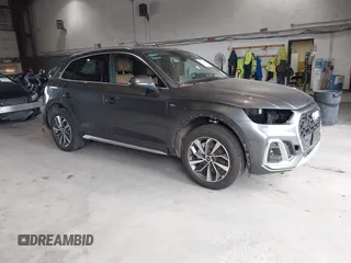 2024 Audi Q5 S line Premium Plus with VIN WA1EAAFY2R2052361, listed as a IAAI auction lot 39766650 with 2,181 mi miles and . Bid and sale history available at DreamBid. Image 1.