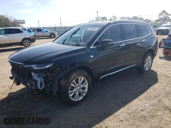 2024 Cadillac XT6 FWD Luxury with VIN 1GYKPAR40RZ721387, listed as a Copart auction lot 42929885 with 11,110 mi miles and Salvage Title. Bid and sale history available at carsss.com. Image 1.