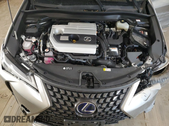 2022 Lexus UX 250h with VIN JTHX9JBH3N2058322, listed as a Copart auction lot 61646505 with 46,297 mi miles and Salvage title. Bid and sale history available at DreamBid. Image 12.