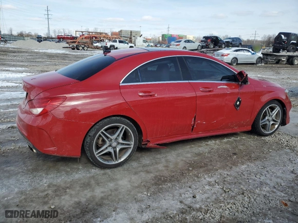 2015 Mercedes-Benz CLA-Class CLA 250 with VIN WDDSJ4EB4FN168989, listed as a Copart auction lot 45878115 with NaN miles and Salvage Title. Bid and sale history available at carsss.com. Image 3.