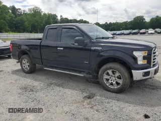 2017 Ford F-150 XL with VIN 1FTEX1EP8HFA43975, listed as a Copart auction lot 58847945 with 136,569 mi miles and Salvage title. Bid and sale history available at DreamBid. Image 4.
