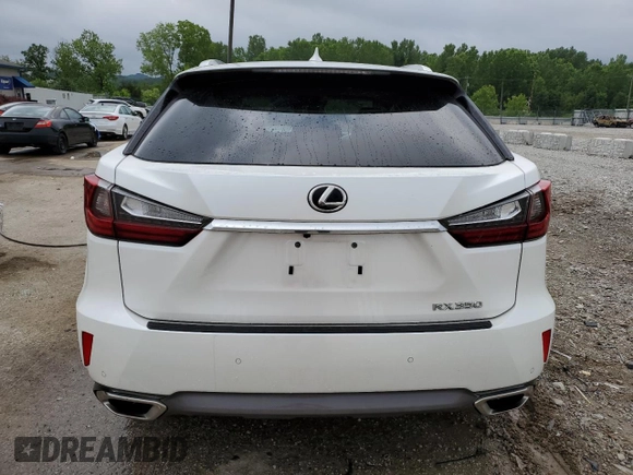 2017 Lexus RX 350 z VIN JTJBZMCA6H2020518, wystawiony jako Copart lot #61566545 z przebiegiem 66 375 mil mil oraz Nie do naprawy • Non repairable. Historia ofert i sprzedaży dostępna na DreamBid. Obrazek 6.