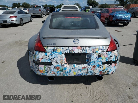 2005 Nissan 350Z with VIN JN1AZ34D95M607395, listed as a Copart auction lot 76422734 with 111,396 mi miles and Non Repairable. Bid and sale history available at DreamBid. Image 6.