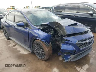 2022 Subaru WRX Premium with VIN JF1VBAF66N9009165, listed as a IAAI auction lot 41695551 with 31,034 mi miles. Bid and sale history available at carsss.com. Image 1.
