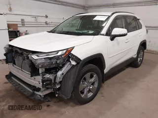 2023 Toyota RAV4 Hybrid XLE with VIN JTMRWRFV1PD180055, listed as a IAAI auction lot 41748593 with 40,487 mi miles. Bid and sale history available at carsss.com. Image 2.