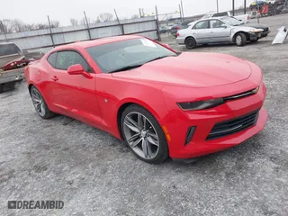 2018 Chevrolet Camaro 2LT with VIN 1G1FD1RS9J0122939, listed as a IAAI auction lot 41262044 with 124,455 mi miles. Bid and sale history available at carsss.com. Image 1.