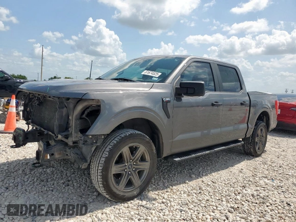 2021 Ford F-150 XL with VIN 1FTFW1E56MKD38046, listed as a Copart auction lot 61674525 with 89,477 mi miles and Salvage title. Bid and sale history available at DreamBid. Image 1.