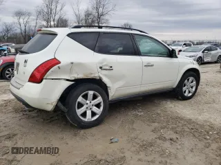 2006 Nissan Murano S with VIN JN8AZ08T96W419242, listed as a Copart auction lot 47344435 with Not Provided miles and Clean Title. Bid and sale history available at carsss.com. Image 3.