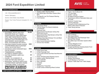 2024 Ford Expedition Limited with VIN 1FMJU2A84REA33913, listed as a Copart auction lot 49402565 with 26,157 mi miles and Non Repairable. Bid and sale history available at carsss.com. Image 13.