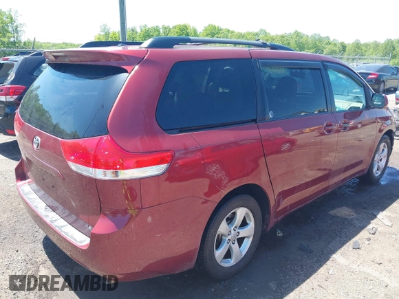 2012 Toyota Sienna LE AAS with VIN 5TDKK3DC9CS203298, listed as a IAAI auction lot 42070158 with 266,202 mi miles and . Bid and sale history available at DreamBid. Image 4.