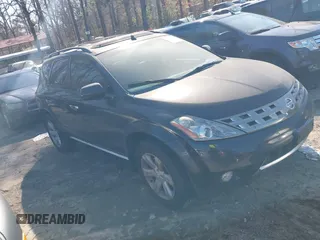 2006 Nissan Murano SL with VIN JN8AZ08W26W537045, listed as a IAAI auction lot 41789681 with 156,286 mi miles and . Bid and sale history available at DreamBid. Image 1.