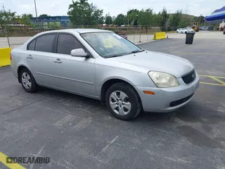 2007 Kia Optima LX with VIN KNAGE123175135348, listed as a IAAI auction lot 41887004 with 149,094 mi miles. Bid and sale history available at carsss.com. Image 1.