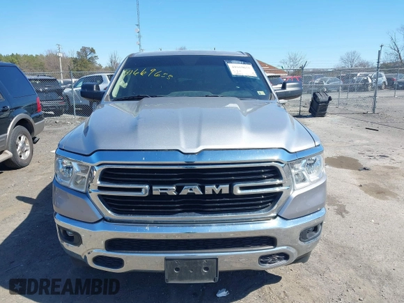 2020 Ram 1500 Big Horn with VIN 1C6SRFBTXLN165027, listed as a IAAI auction lot 41669655 with 62,341 mi miles. Bid and sale history available at carsss.com. Image 12.