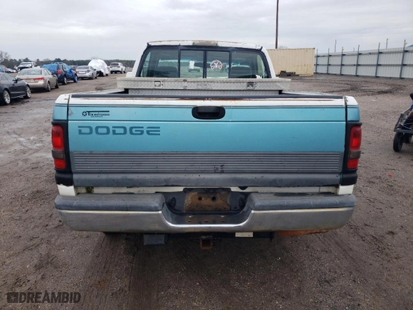 1996 Dodge Ram 1500 with VIN 1B7HC16Y0TJ144353, listed as a Copart auction lot 89258035 with 226,160 mi miles and Salvage Title. Bid and sale history available at carsss.com. Image 6.