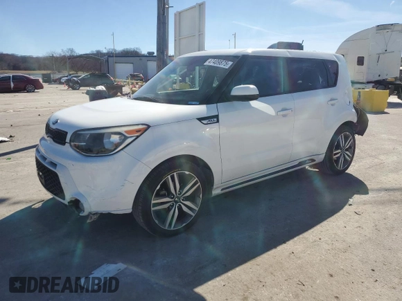 2016 Kia Soul + with VIN KNDJP3A57G7345426, listed as a Copart auction lot 47409875 with 113,524 mi miles and Salvage Title. Bid and sale history available at carsss.com. Image 1.