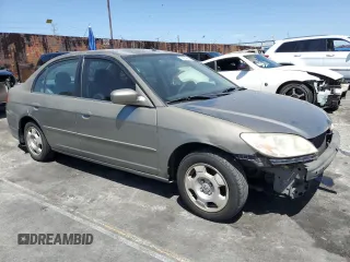 2005 Honda Civic with VIN JHMES96695S004445, listed as a Copart auction lot 53684835 with 164,623 mi miles and Salvage Title. Bid and sale history available at DreamBid. Image 4.