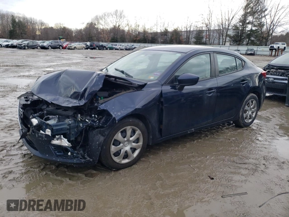 2016 Mazda 3 i Sport with VIN JM1BM1T70G1309807, listed as a Copart auction lot 47863765 with 195,799 mi miles and Salvage Title. Bid and sale history available at DreamBid. Image 1.
