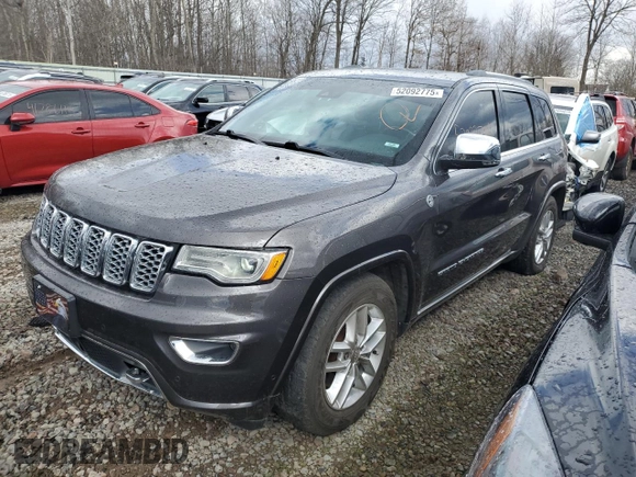 2018 Jeep Grand Cherokee High Altitude with VIN 1C4RJFCTXJC224924, listed as a Copart auction lot 52092775 with 108,190 mi miles and Salvage title. Bid and sale history available at DreamBid. Image 1.