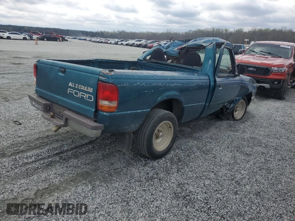 1997 Ford Ranger XLT with VIN 1FTCR10A4VUC88767, listed as a Copart auction lot 50358525 with 134,710 mi miles and Salvage Title. Bid and sale history available at carsss.com. Image 3.