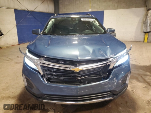 2024 Chevrolet Equinox LT with VIN 3GNAXUEG1RL177483, listed as a Copart auction lot 47187225 with 22,107 mi miles and Salvage Title. Bid and sale history available at DreamBid. Image 5.