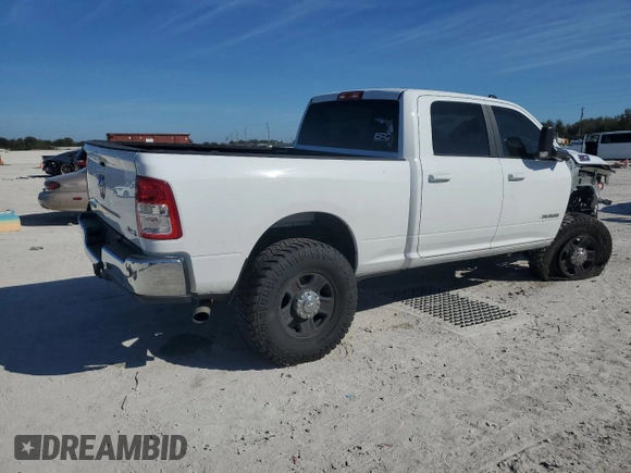 2022 Ram 2500 Big Horn with VIN 3C6UR5DL6NG142842, listed as a Copart auction lot 43265585 with 89,783 mi miles and Salvage Title. Bid and sale history available at carsss.com. Image 3.