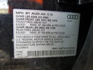 2020 Audi Q7 Premium Plus with VIN WA1LXAF78LD003495, listed as a Copart auction lot 86485284 with 43,802 mi miles and Salvage Title. Bid and sale history available at carsss.com. Image 15.