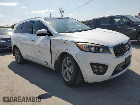 2016 Kia Sorento SXL with VIN 5XYPK4A10GG055107, listed as a Copart auction lot 69177304 with 138,300 mi miles and Salvage Title. Bid and sale history available at carsss.com. Image 4.