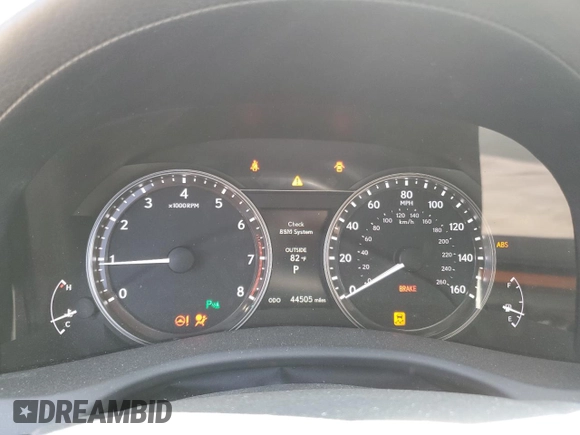 2014 Lexus GS 350 with VIN JTHCE1BL2E5021470, listed as a Copart auction lot 62321095 with 44,505 mi miles and Salvage title. Bid and sale history available at DreamBid. Image 9.